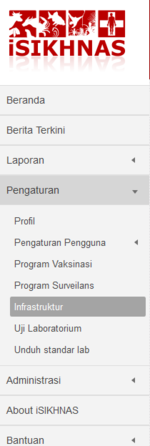 ID Coordinator manage infrastructure menu.png